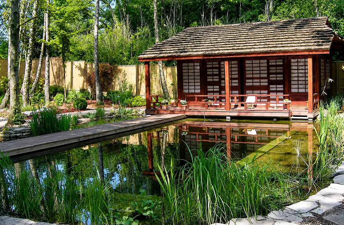 Koupaci jezirko pavilon - Réalisation PolGarden